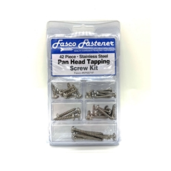 42 Piece SS Pan Head Tapping Screw Kit